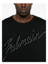 BALMAIN FLOCKED LETTER LOGO T-SHIRT